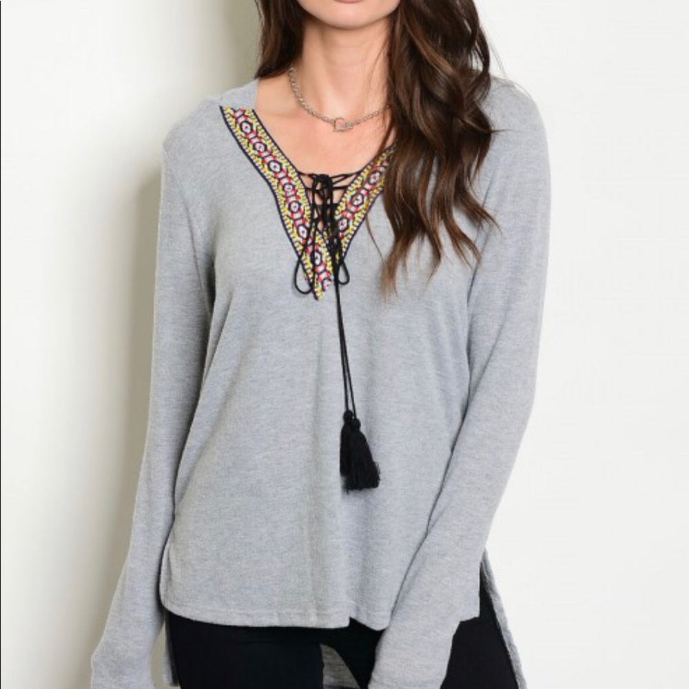 🌟 High Low Hooded lightweight Sweater - Picture 4 of 9